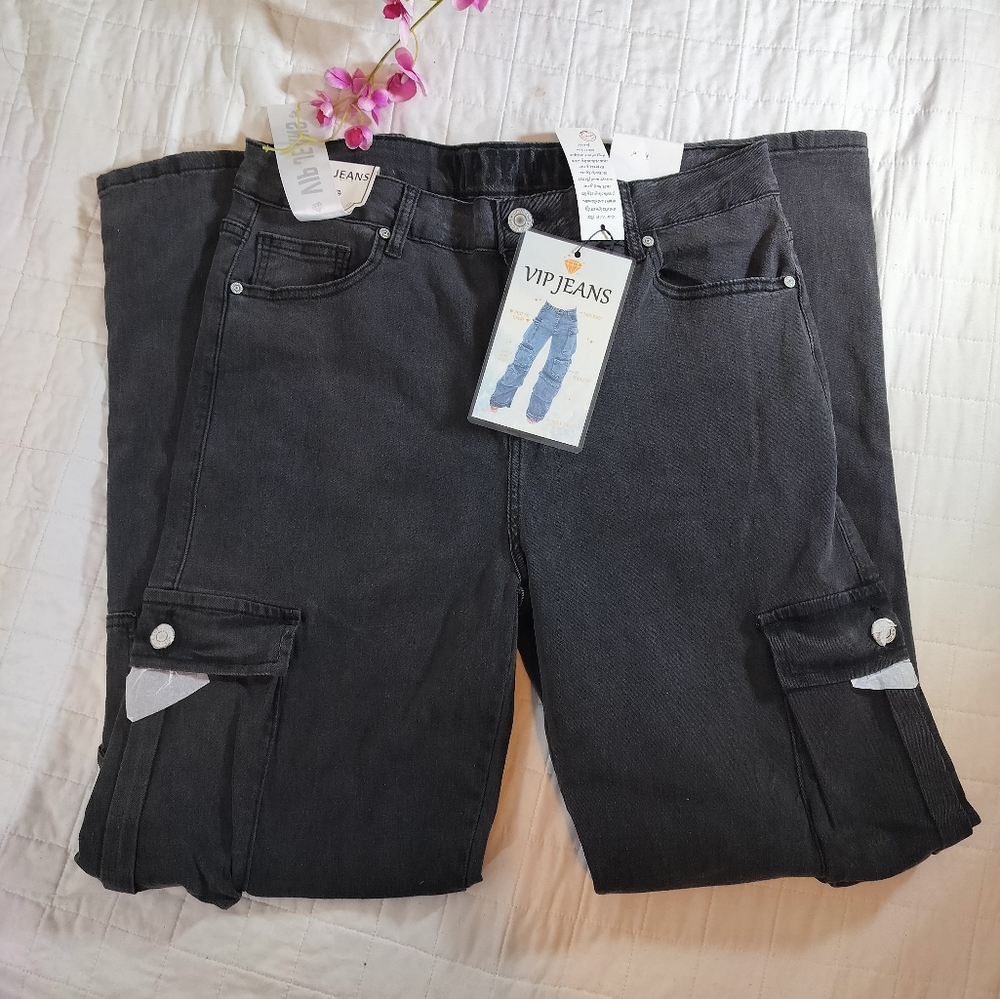 & Other Stories Black Cargo Pants